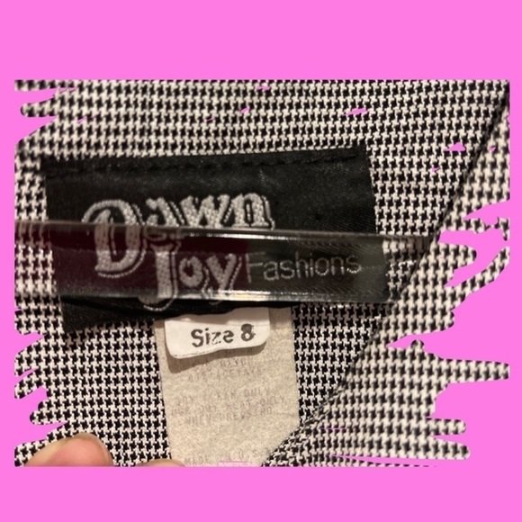 Vintage sz S/M Dawn Joy midi column dress slim 80s wiggle 90s y2k secretary VTG - Picture 9 of 10